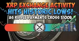 Illustration for article: XRP Exchange Activity Hits Historic Lows as Ripple Payments Cross $100B: CryptoDailyInk
