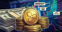 Illustration for article: XRP Price Targets $20 as Chart Patterns Mirror Historic 2017 Breakout: CryptoDailyInk